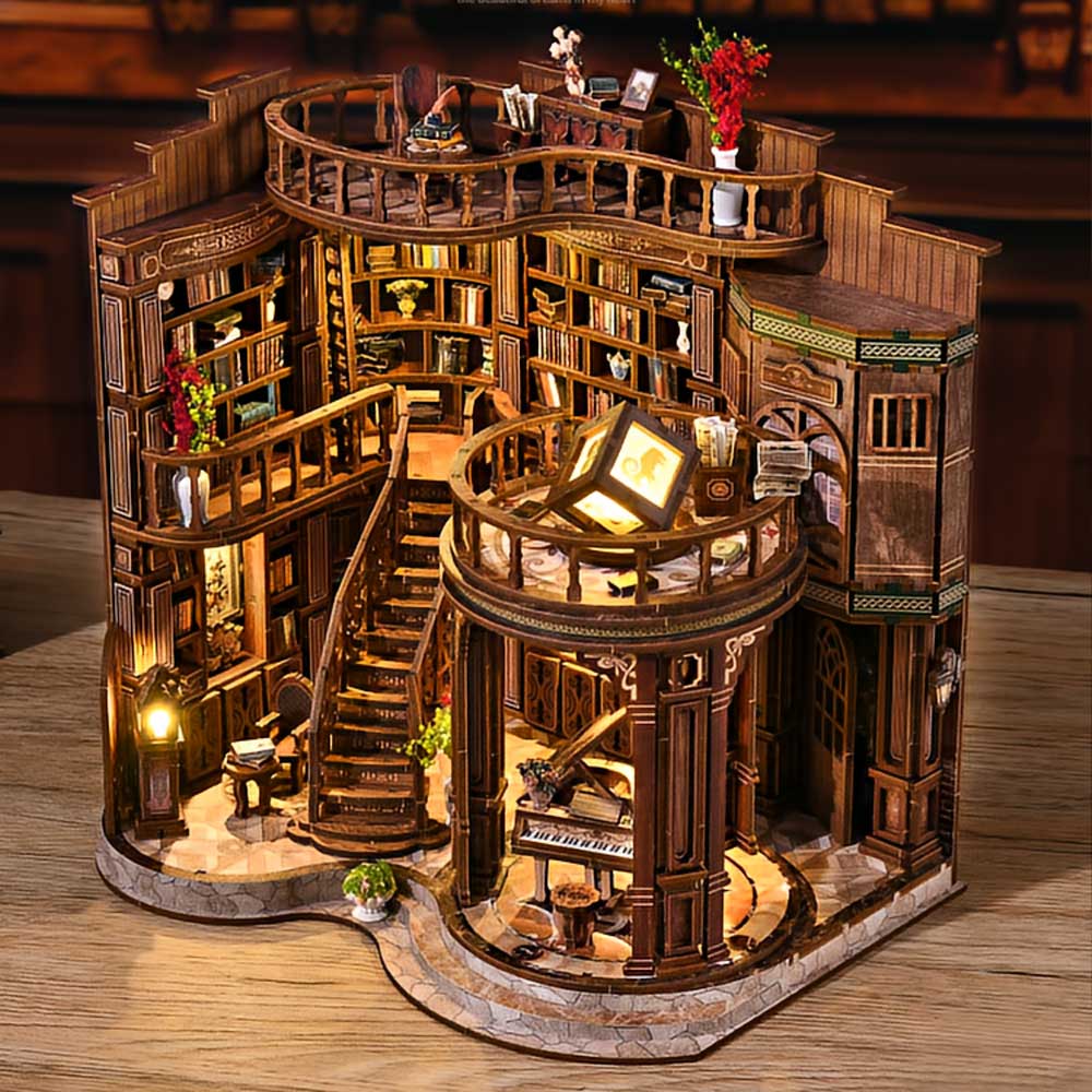 Dreamy Book Hall DIY Miniature Dollhouse With Lights
