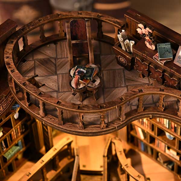 Dreamy Book Hall DIY Miniature Dollhouse_Description_4