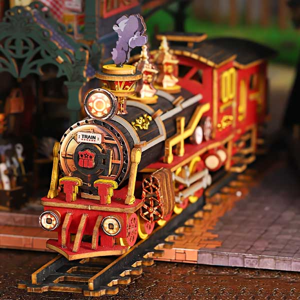 Rail-track Secluded City DIY Miniature Dollhouse CraftDIYKit