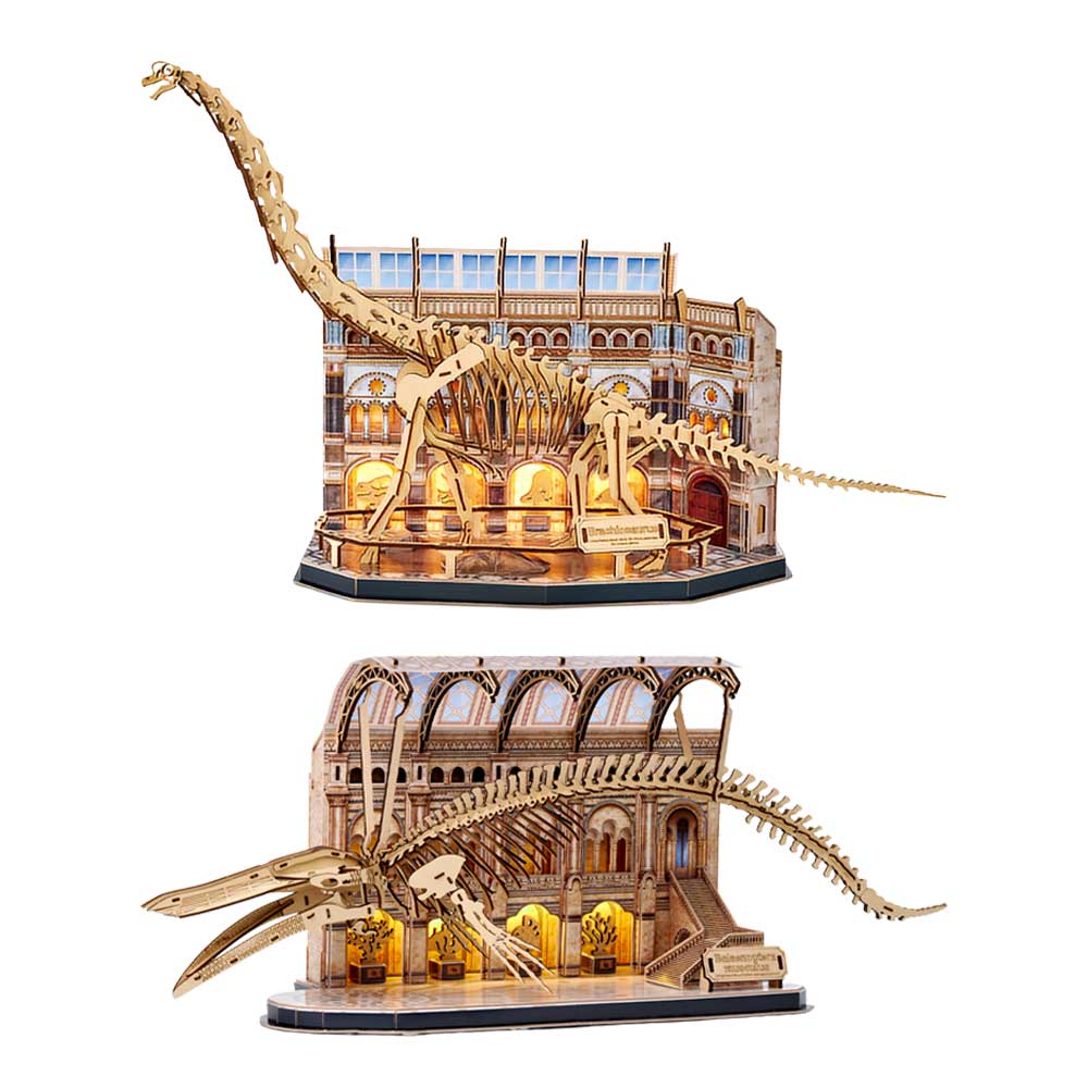 置物 out of museum Natural Museum 3D Puzzle With Lights - CraftDIYKit