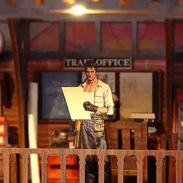 Train Repair Station Book Nook Miniature Dollhouse_Description_8