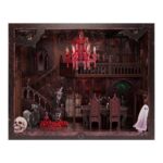 Halloween Dark Family Book Nook Miniature Dollhouse_1