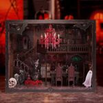 Halloween Dark Family Book Nook Miniature Dollhouse_2