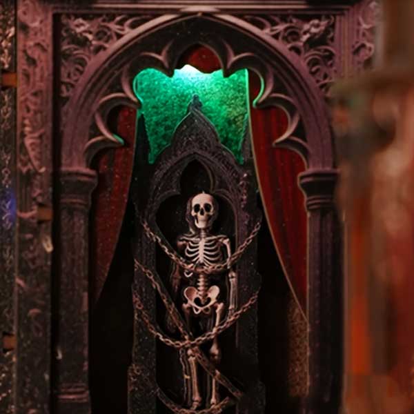 Halloween Dark Family Book Nook Miniature Dollhouse_Description_6