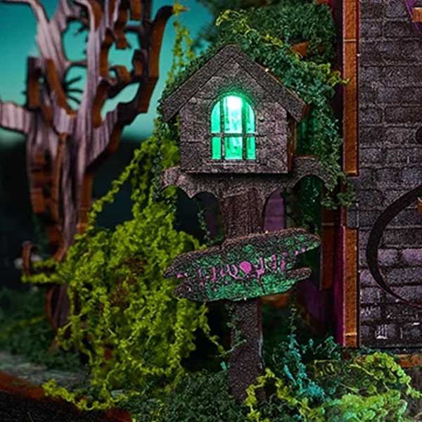 Halloween Night House DIY Miniature Dollhouse_Description_7