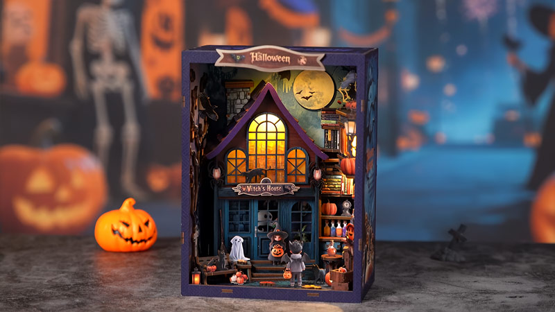 Magical Night At The Castle Book Nook Miniature Dollhouse_Description_1