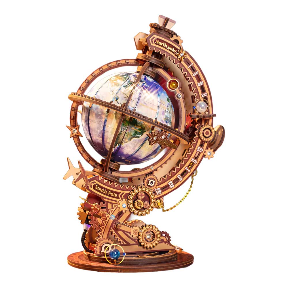 Secret World Rotating Globe 3D Puzzle - CraftDIYKit