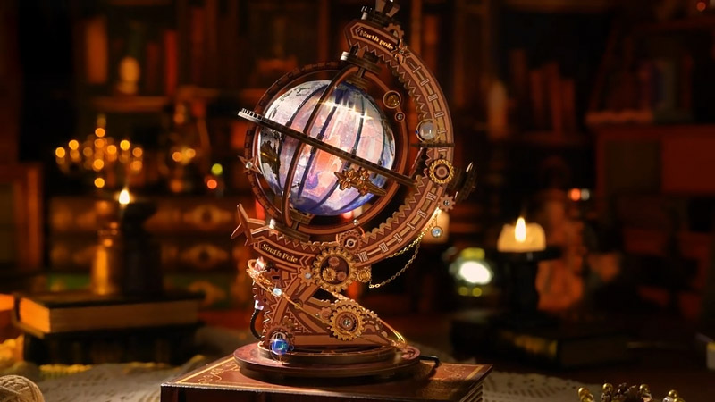 Secret World Rotating Globe 3D Puzzle_Description_1