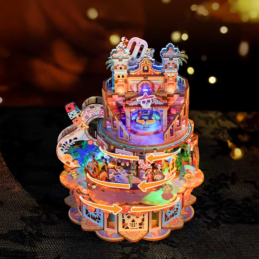 Dreams Wander Music Box 3D Wooden Puzzle - CraftDIYKit