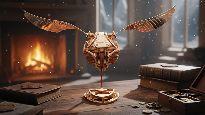 Golden Snitch 3D Wooden Puzzle_Description_1