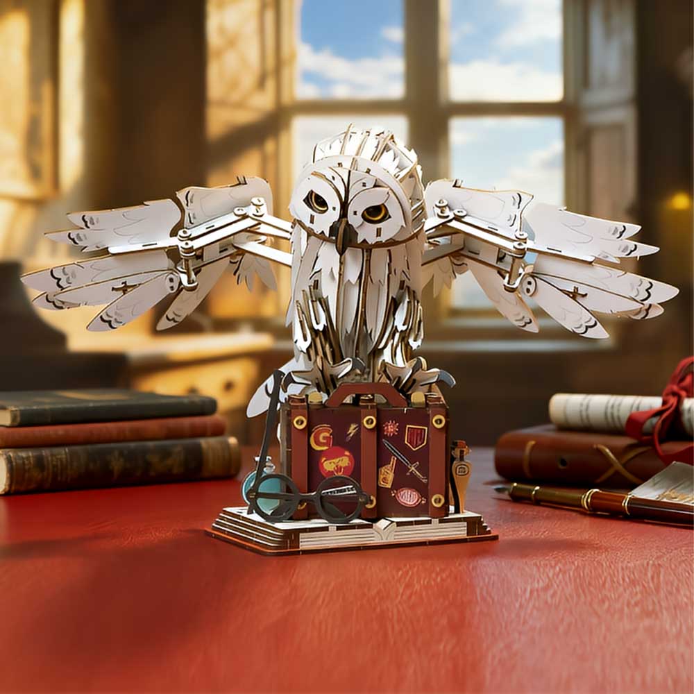 Mechanical Owl 3D Wooden Puzzle - CraftDIYKit