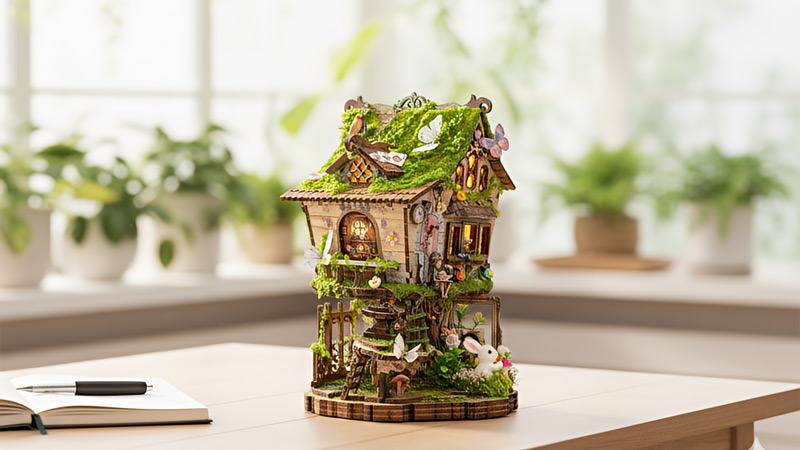 Rowan's Treehouse DIY Miniature Dollhouse_Description_2