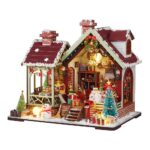Warm Christmas Lodge DIY Miniature Dollhouse_1