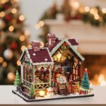 Warm Christmas Lodge DIY Miniature Dollhouse_2