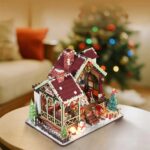 Warm Christmas Lodge DIY Miniature Dollhouse_4
