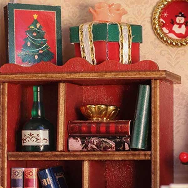 Warm Christmas Lodge DIY Miniature Dollhouse_Description_6