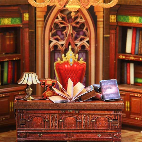World Bookstore Book Nook Miniature Dollhouse_Description_6