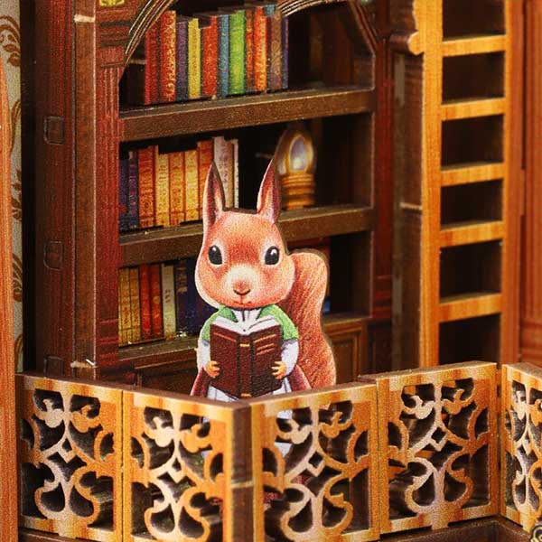 World Bookstore Book Nook Miniature Dollhouse_Description_7