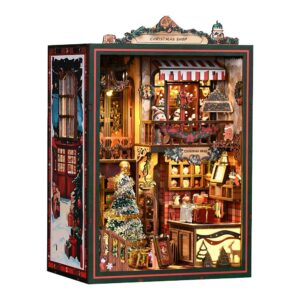 Christmas Shop Book Nook Miniature Dollhouse_1