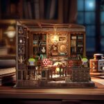Left Bank Study DIY Miniature Dollhouse_3