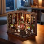Left Bank Study DIY Miniature Dollhouse_4