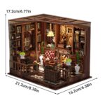 Left Bank Study DIY Miniature Dollhouse_5