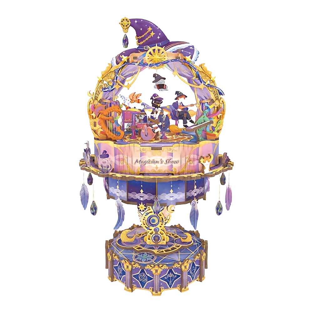 Magician's Show Music Box 3D Wooden Puzzle - CraftDIYKit