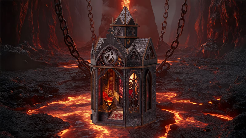 Spire Of The Wyrm Book Nook Miniature Dollhouse_Description_1