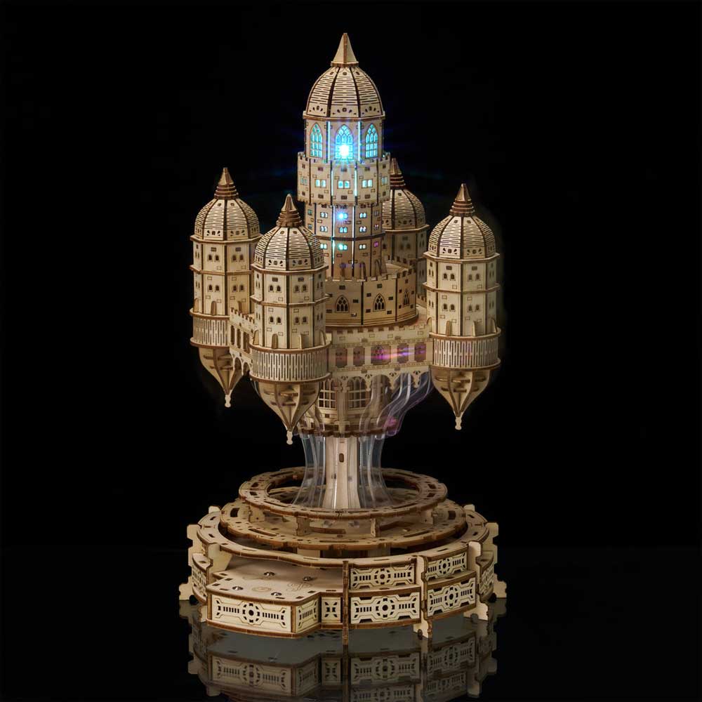 City In The Sky 3D Wooden Puzzle - CraftDIYKit
