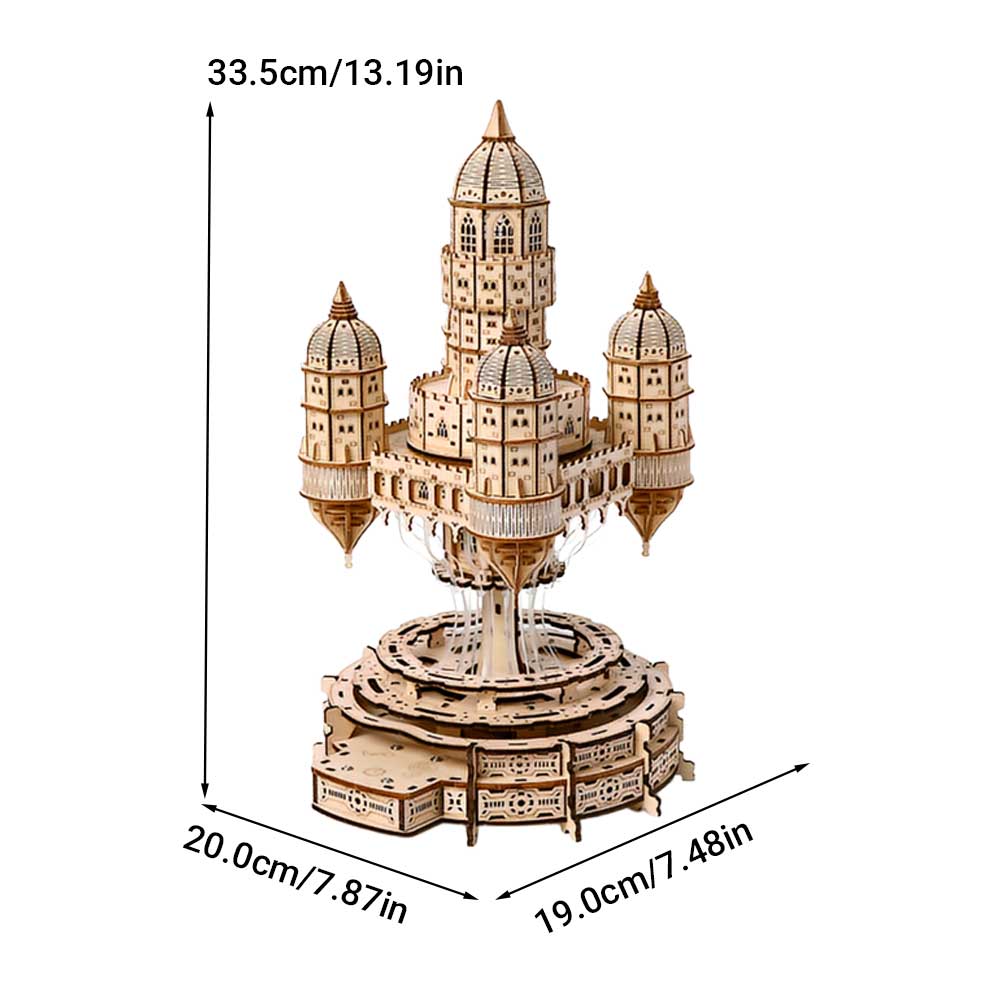 City In The Sky 3D Wooden Puzzle - CraftDIYKit