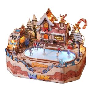 Ice Rink Music Box 3D Wooden Puzzle_1