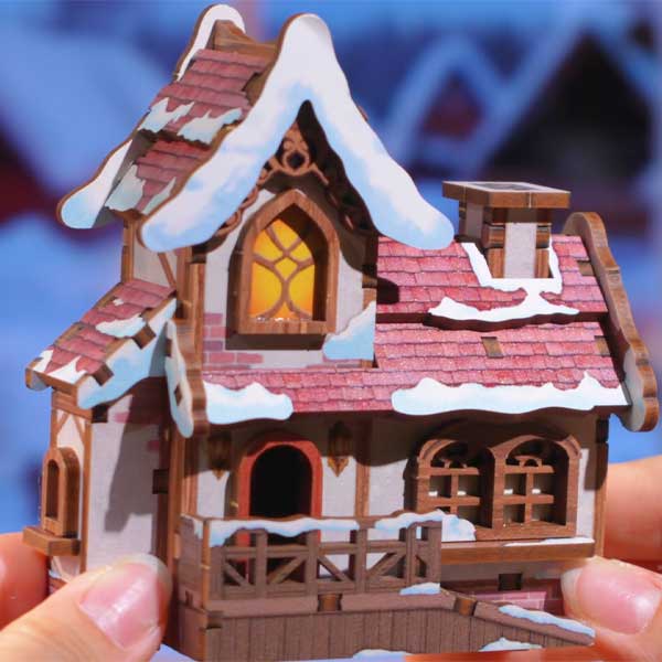 Ice Rink Music Box 3D Wooden Puzzle_Description_4