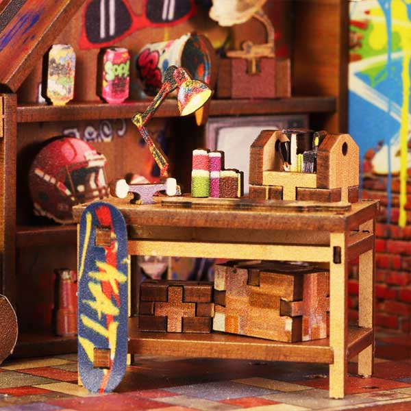 Skate Competition Book Nook Miniature Dollhouse_Description_5