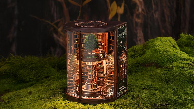 Wisdom Rings Book Nook Miniature Dollhouse_Description_1
