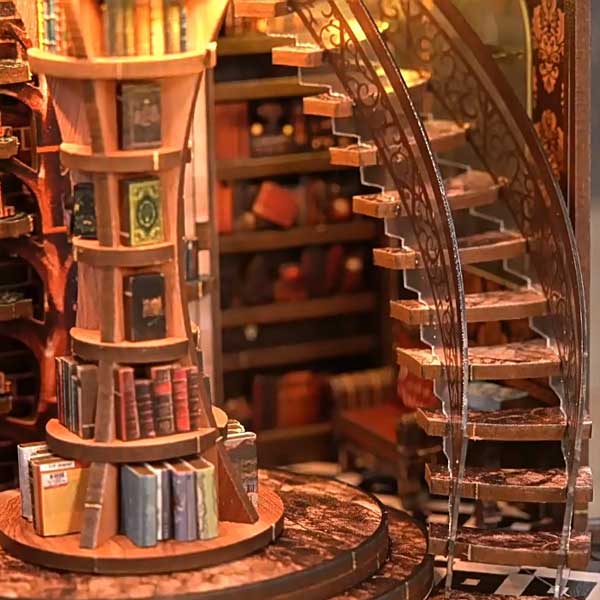 Wisdom Rings Book Nook Miniature Dollhouse_Description_3