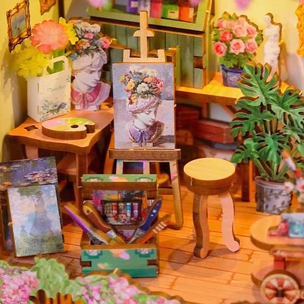Blossom Time Story Frame DIY Miniature Dollhouse_Description_6