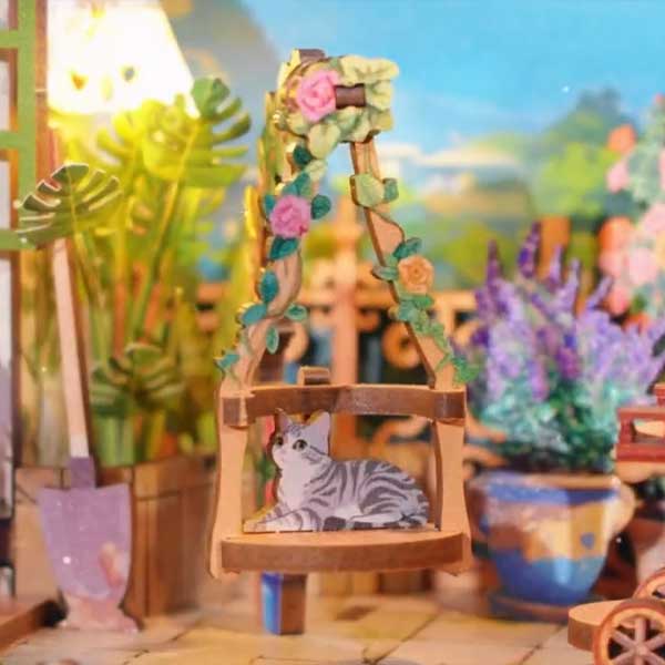 Blossom Time Story Frame DIY Miniature Dollhouse_Description_8