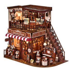 Corner Dessert House DIY Miniature Dollhouse_1