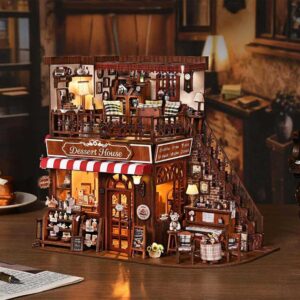 Corner Dessert House DIY Miniature Dollhouse_2