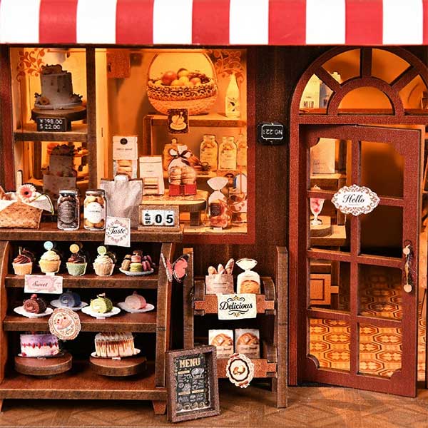 Corner Dessert House DIY Miniature Dollhouse_Description_3