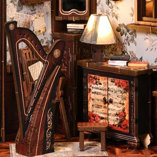 European Melody DIY Miniature Dollhouse_Description_2