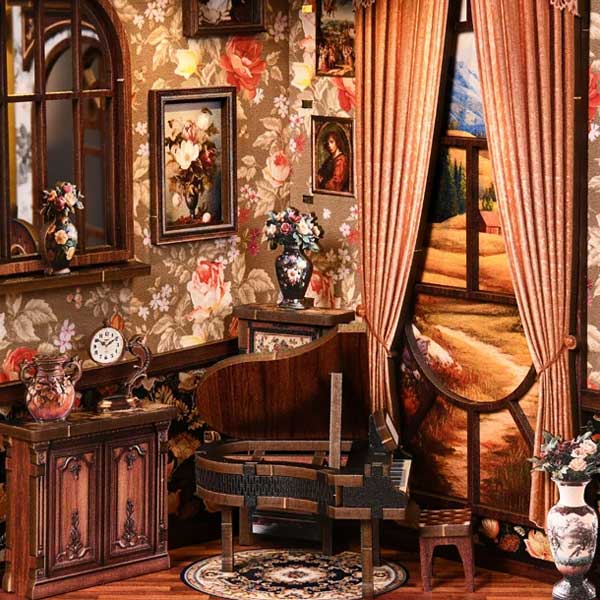 European Melody DIY Miniature Dollhouse_Description_3