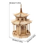 Octagonal Pavilion 3D Wooden Puzzle_4