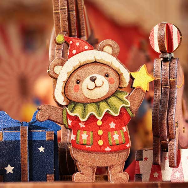 Animal Carnival Music Box 3D Wooden Puzzle_Description_5