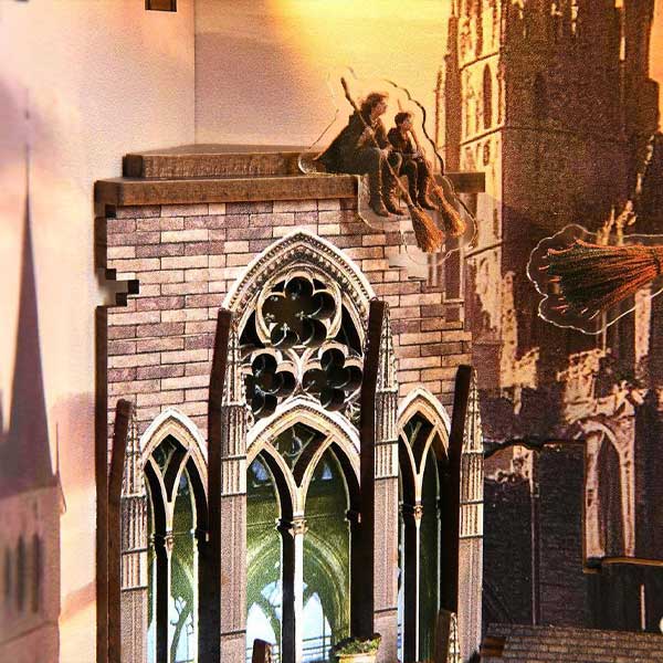 Magical Flight Book Nook Miniature Dollhouse_Description_4