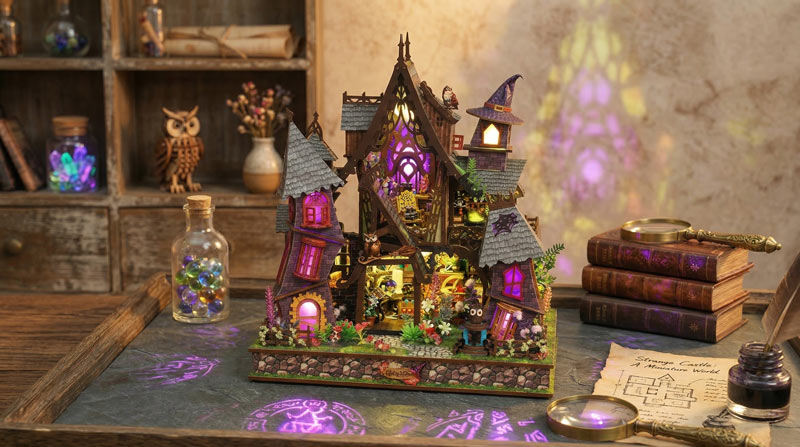 Strange Castle DIY Miniature Dollhouse_Description_1