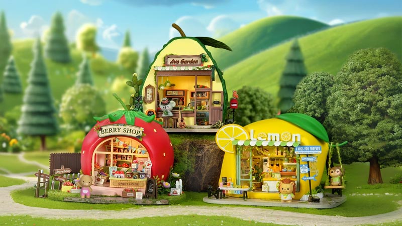 Fruit Town Series DIY Miniature Dollhouse_Description_2