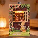 Refrigerator Sticker Series DIY Miniature Dollhouse_Garden_Tea_Time_2
