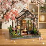 Spring Sakura Greenhouse DIY Miniature Dollhouse_2