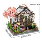 Spring Sakura Greenhouse DIY Miniature Dollhouse_5